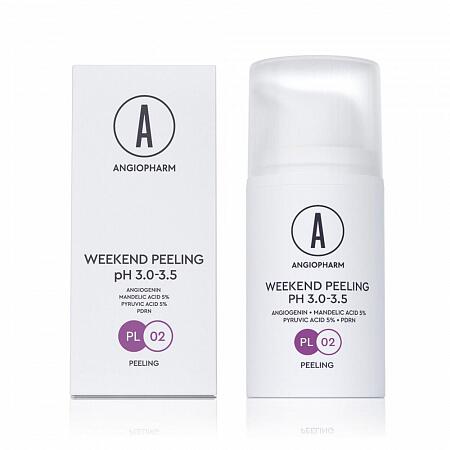 Angiopharm Мягкий пилинг выходного дня с пдрн ph 3.0 - 3.5 универсальный, 15 мл