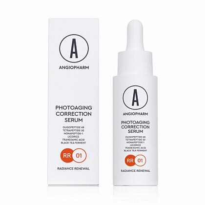 Angiopharm Сыворотка для коррекции фотостарения, 30 мл