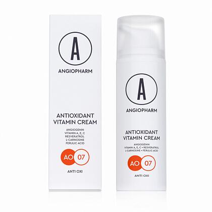 Angiopharm Антиоксидантный крем с витаминами A, E, C, 50 мл